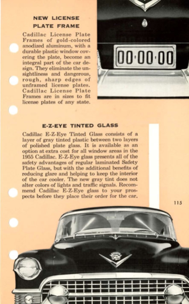 1955 Cadillac Salesmans Data Book Page 96
